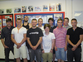 Students that completed NVQ level 3 in July 2010