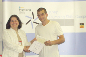 BPEC plumbing apprentice of the year 2007